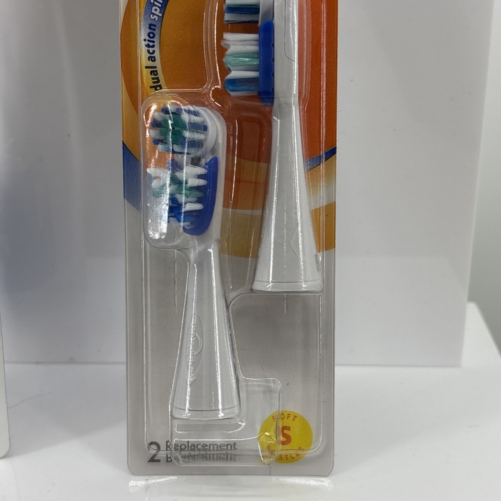 Spinbrush Pro Clean Powered Toothbrush + 2 Replacement Heads Lot New Sealed - Picture 7 of 9